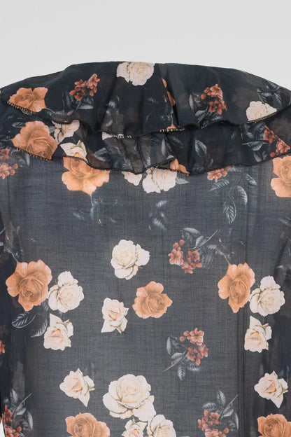 Дамска риза с жабо - леко прозрачна - Amber Rose-6Sense