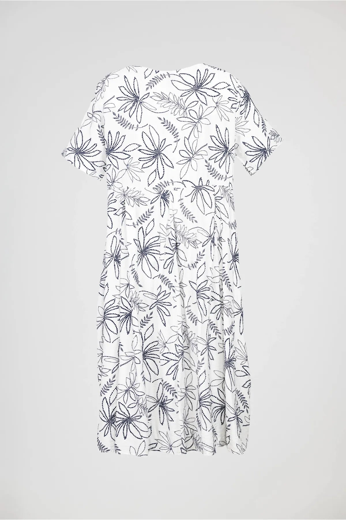 Дамска рокля с флорален принт - Plus size - Flora Flow-рокли-6Sense