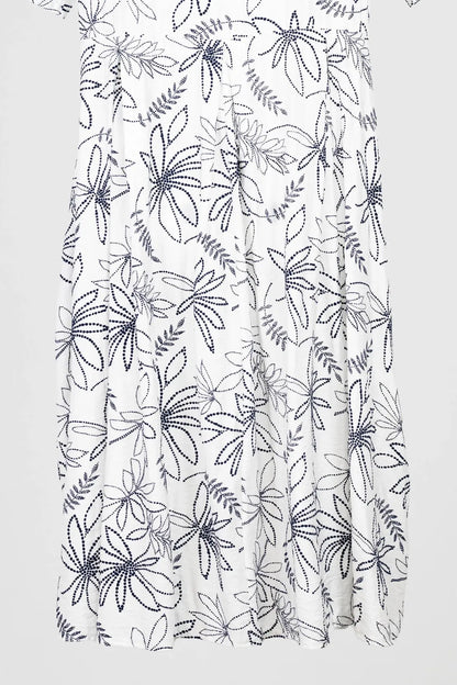 Дамска рокля с флорален принт - Plus size - Flora Flow-рокли-6Sense