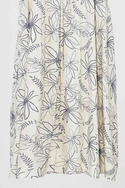 Дамска свободна рокля в бежово - Flora Flow – до 4XL-рокли-6Sense