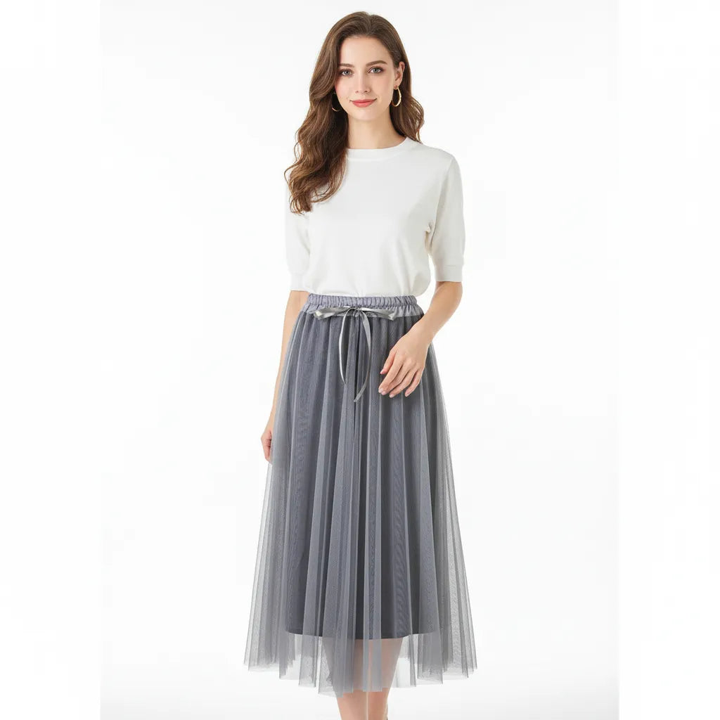 Дамска тюлена пола - Cloud Veil | колекция пролет-лято-Поли-6Sense