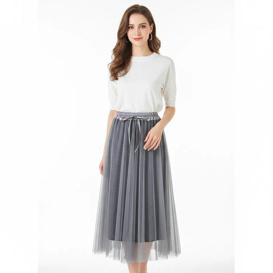 Дамска тюлена пола - Cloud Veil | колекция пролет-лято-Поли-6Sense