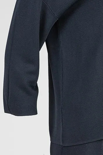 Дамски черен плетен комплект с 3D роза - Midnight Petal-комплекти-6Sense