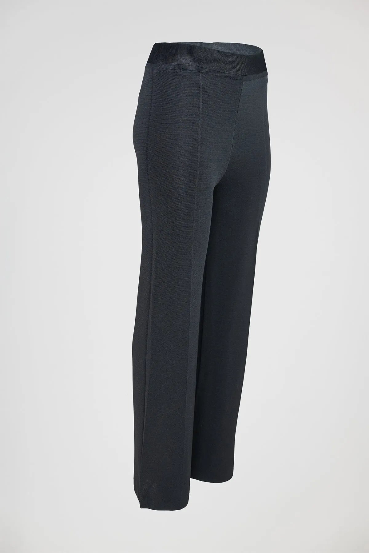 Дамски черен плетен комплект с 3D роза - Midnight Petal-комплекти-6Sense