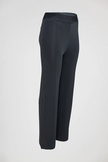 Дамски черен плетен комплект с 3D роза - Midnight Petal-комплекти-6Sense