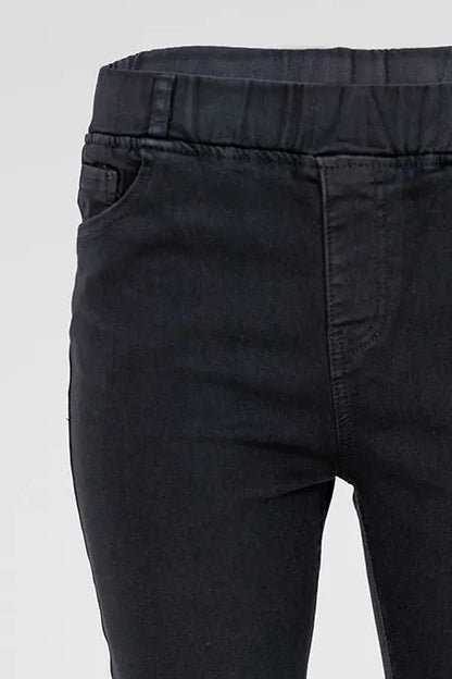 Дамски черни еластични Plus Size дънки - Mary-дънки-6Sense