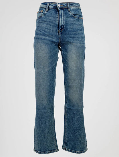 Дамски дънки с класическа форма - Ava-дънки-6Sense