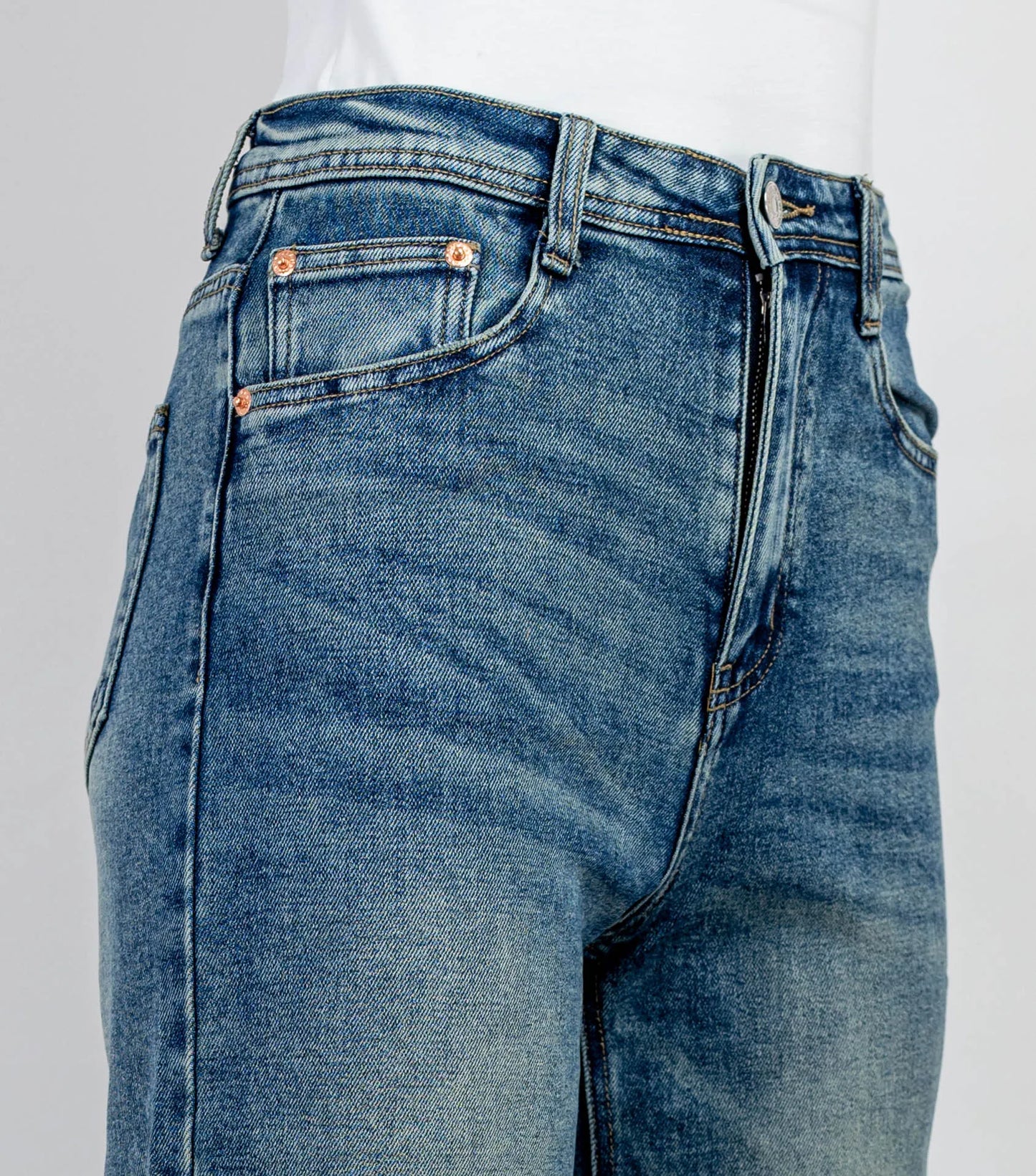 Дамски дънки с класическа форма - Ava-дънки-6Sense