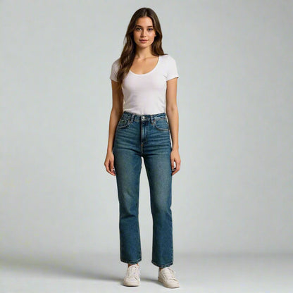 Дамски дънки с класическа форма | колекция есен-зима 6Sense