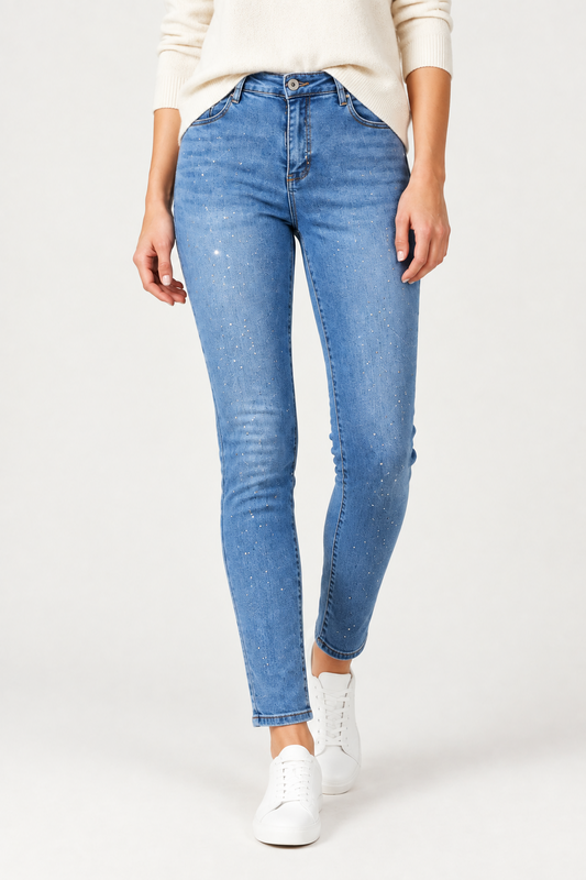 Дамски дънки с повдигащ ефект - Denim Splash