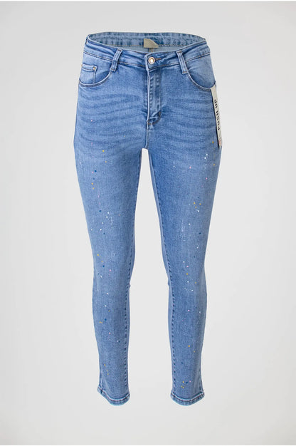 Дамски дънки с повдигащ ефект - Denim Splash-дънки-6Sense
