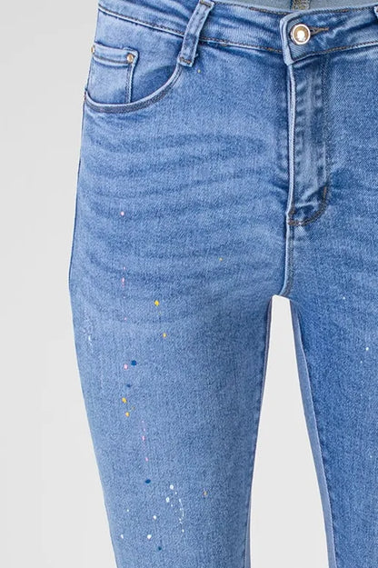 Дамски дънки с повдигащ ефект - Denim Splash-дънки-6Sense