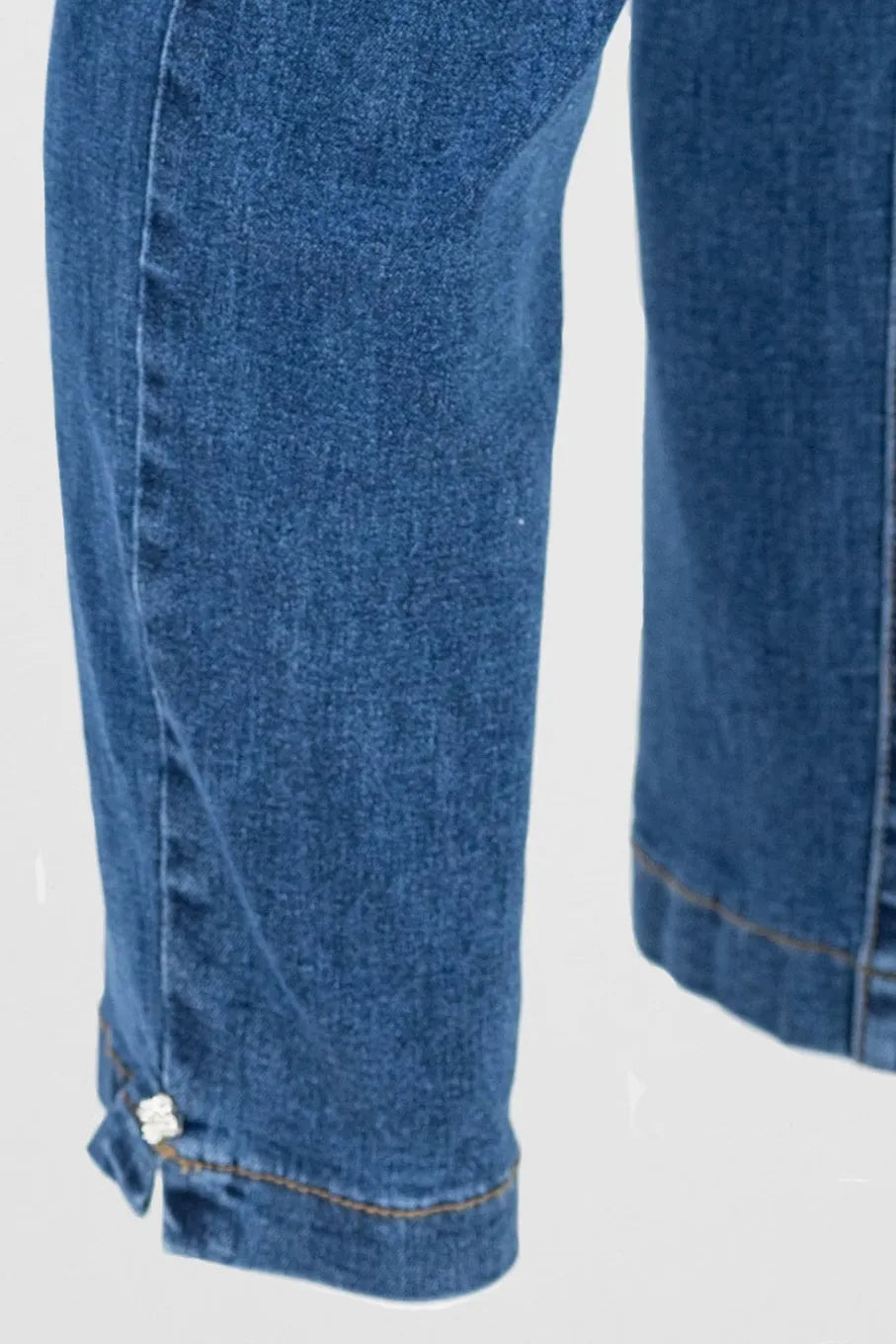 Дамски дънки с висока талия - удобен модел - Classic Fit-дънки-6Sense