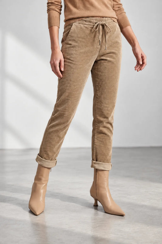 Дамски джинси - Sand Cord – Plus Size-джинси-6Sense