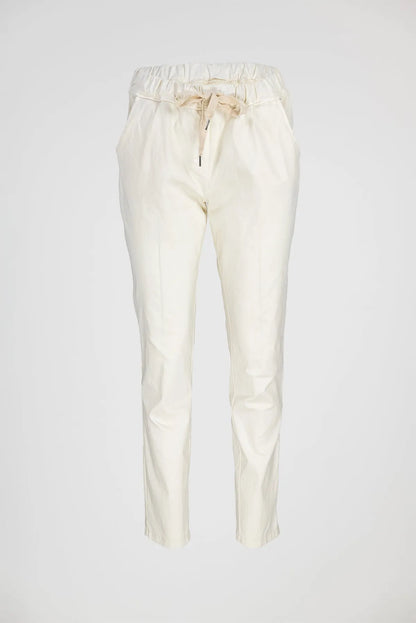 Дамски еластичен панталон - Easy-панталони-6Sense