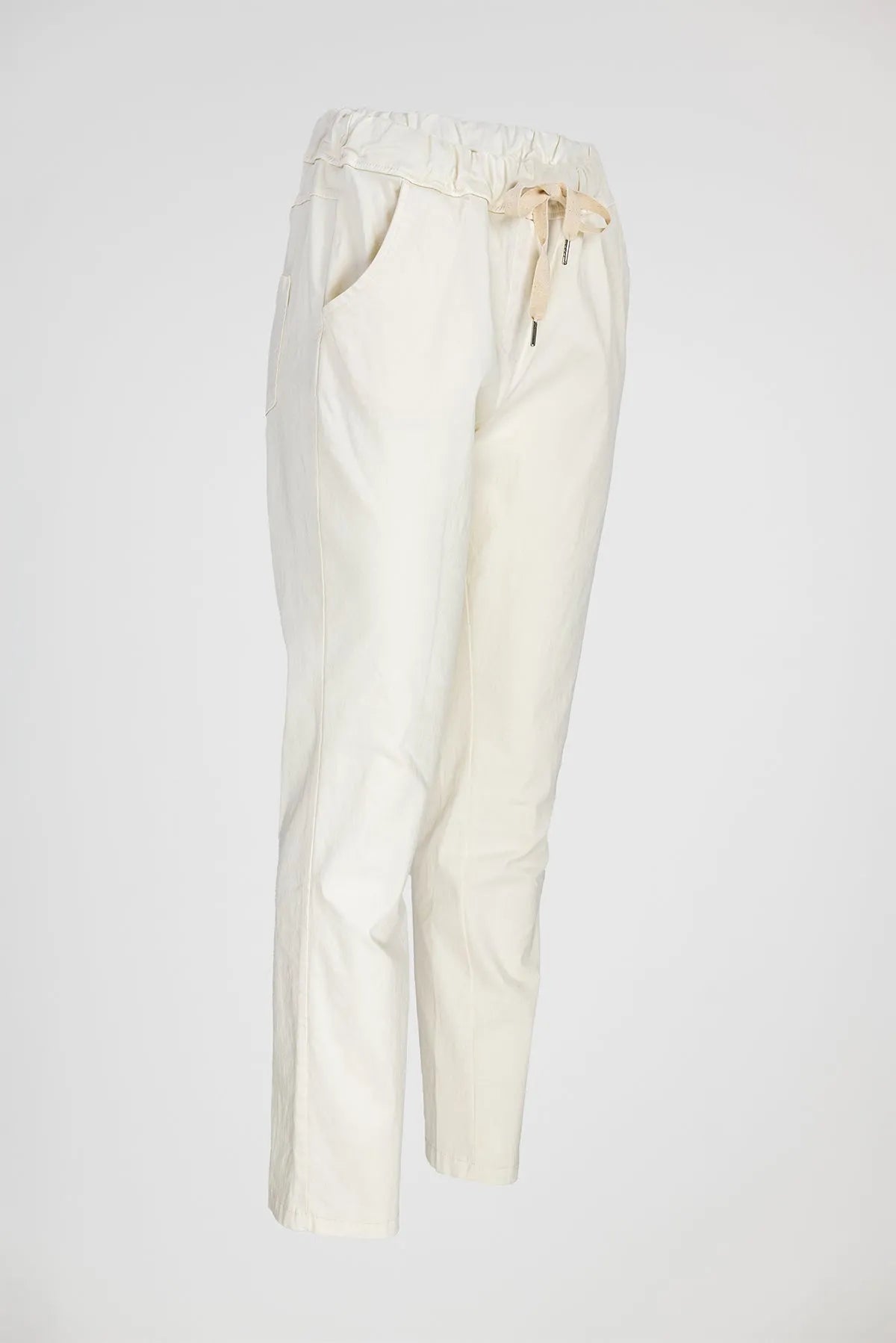 Дамски еластичен панталон - Easy-панталони-6Sense