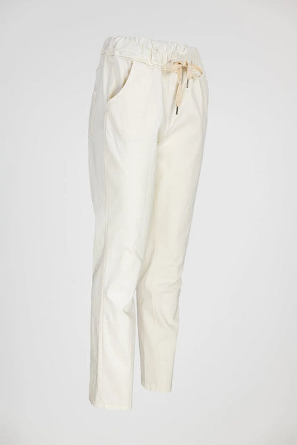 Дамски еластичен панталон - Easy-панталони-6Sense