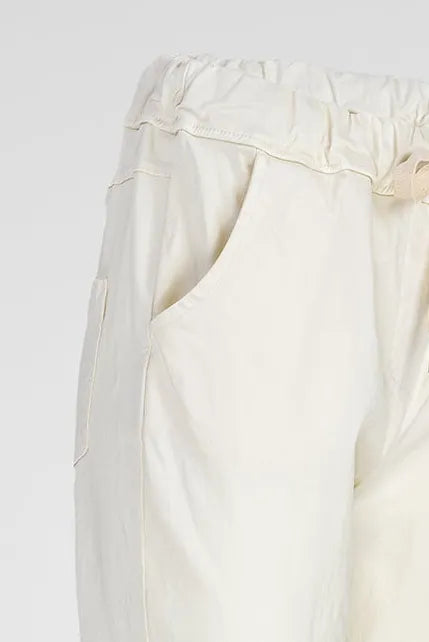 Дамски еластичен панталон - Easy-панталони-6Sense