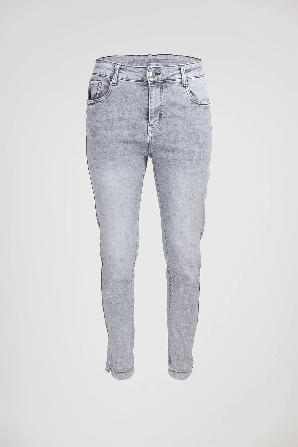 Дамски еластични дънки Plus Size - Silver Fit-дънки-6Sense