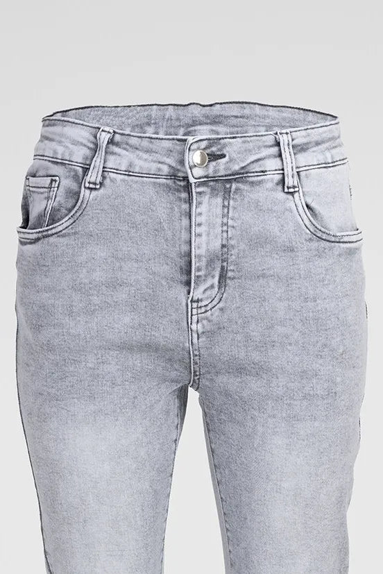 Дамски еластични дънки Plus Size - Silver Fit-дънки-6Sense