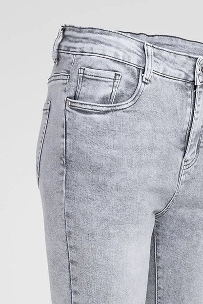 Дамски еластични дънки Plus Size - Silver Fit-дънки-6Sense