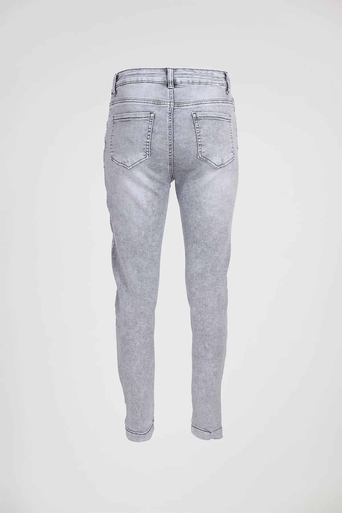 Дамски еластични дънки Plus Size - Silver Fit-дънки-6Sense