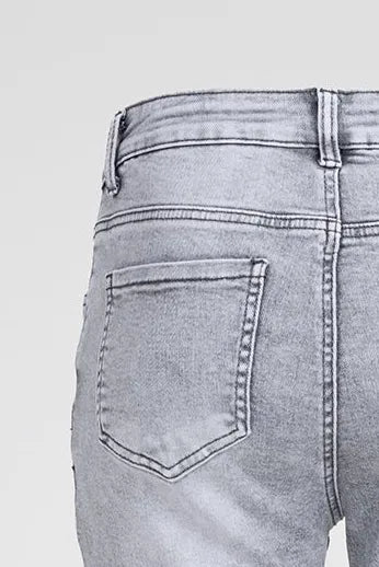 Дамски еластични дънки Plus Size - Silver Fit-дънки-6Sense