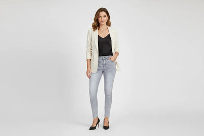 Дамски еластични дънки Plus Size - Silver Fit-дънки-6Sense