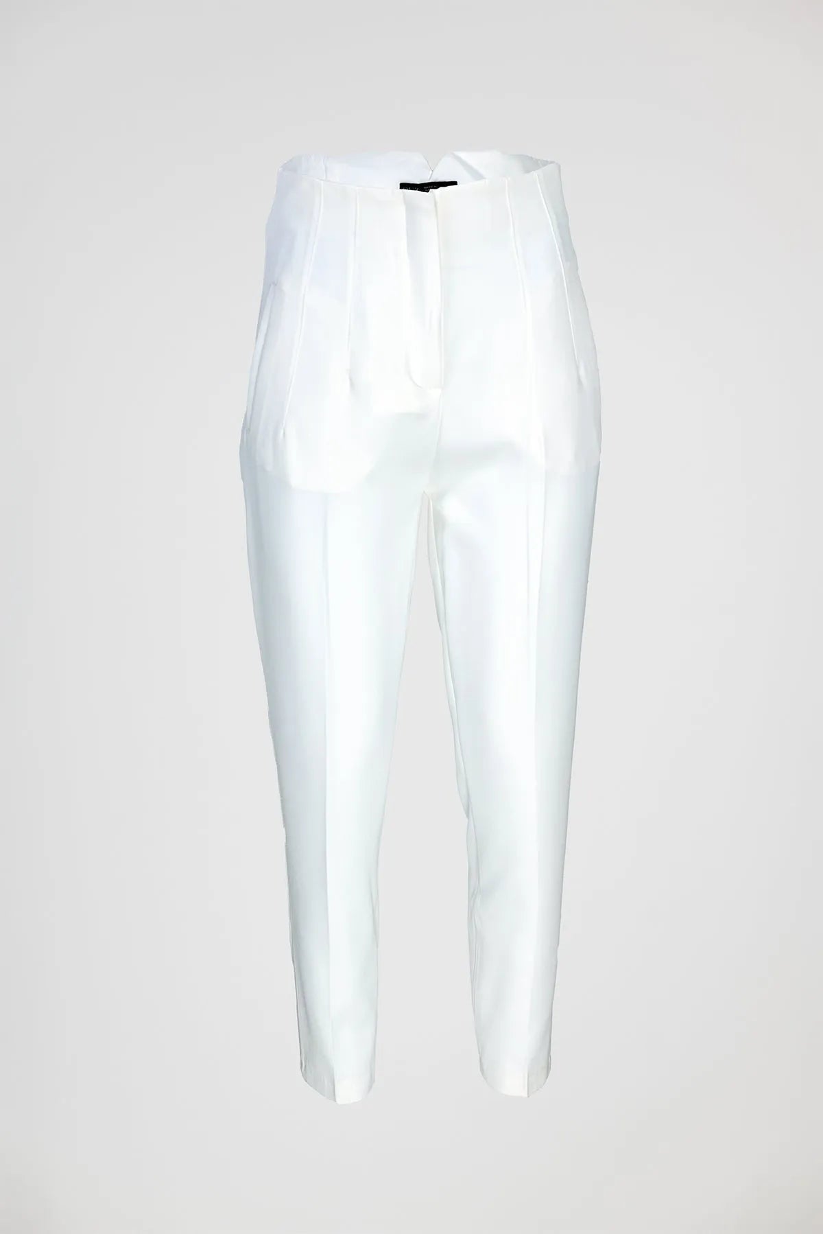 Дамски елегантен панталон с висока талия - Tailored Ease-панталони-6Sense