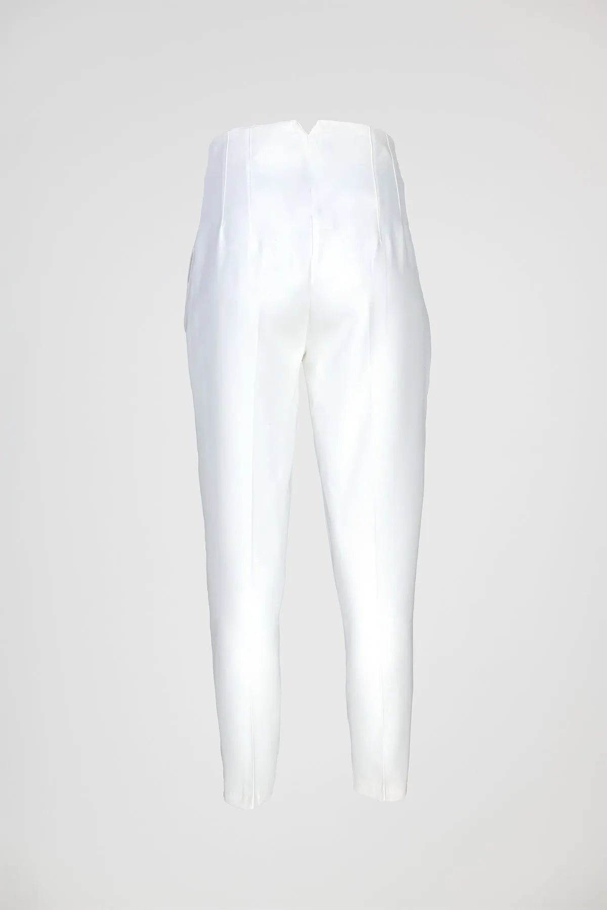 Дамски елегантен панталон с висока талия - Tailored Ease-панталони-6Sense