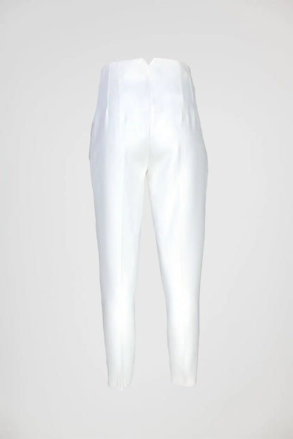 Дамски елегантен панталон с висока талия - Tailored Ease-панталони-6Sense