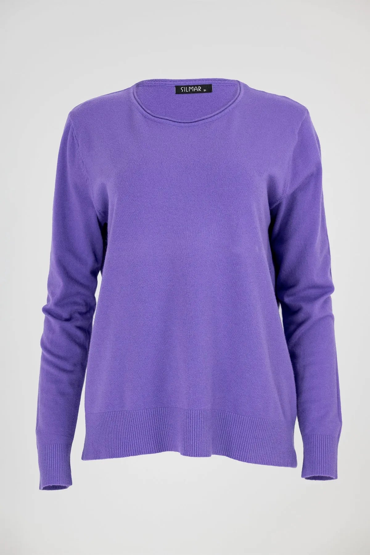 Дамски фин пуловер в лилаво - Essential Soft-пуловери-6Sense