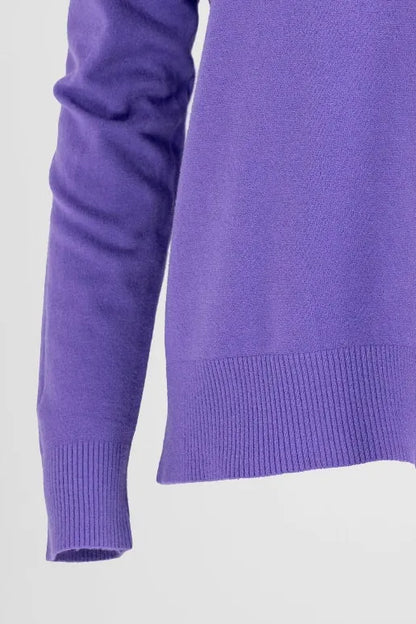 Дамски фин пуловер в лилаво - Essential Soft-пуловери-6Sense