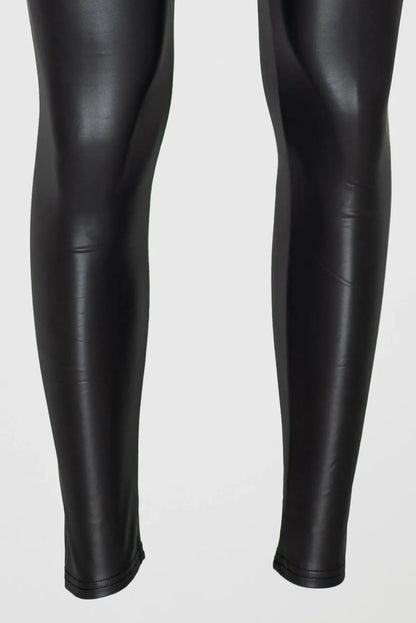 Дамски клин от еко кожа с висока талия - LeatherFlex-клинове-6Sense