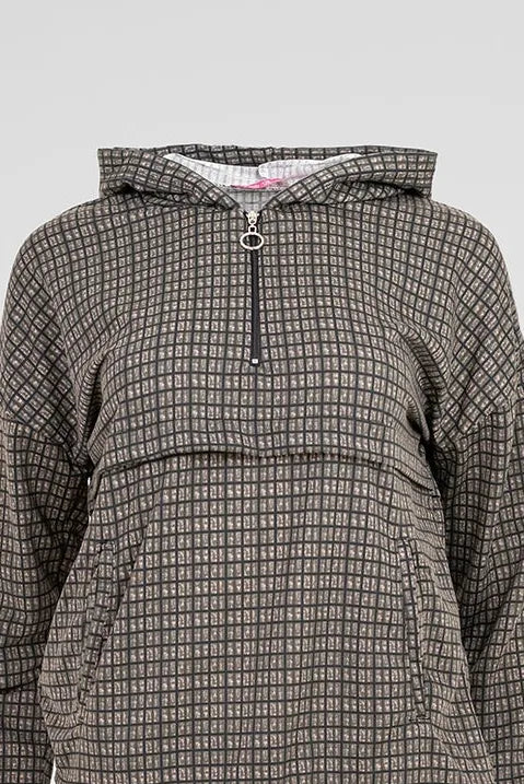 Дамски комплект Grid Comfort – горнище с качулка и панталон-комплекти-6Sense