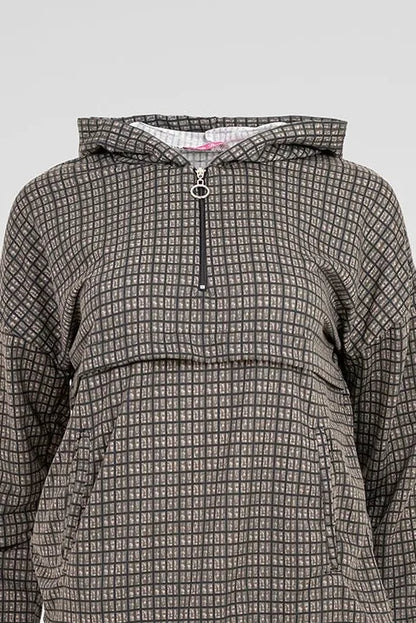 Дамски комплект Grid Comfort – горнище с качулка и панталон-комплекти-6Sense