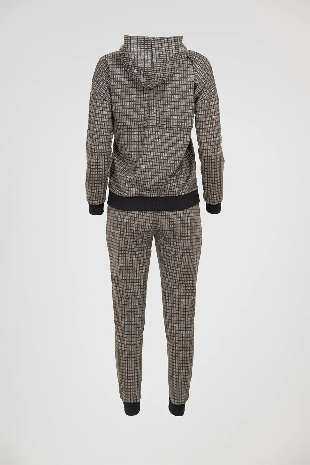 Дамски комплект Grid Comfort – горнище с качулка и панталон-комплекти-6Sense