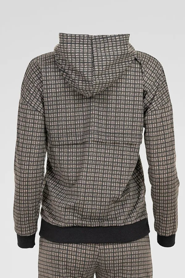 Дамски комплект Grid Comfort – горнище с качулка и панталон-комплекти-6Sense