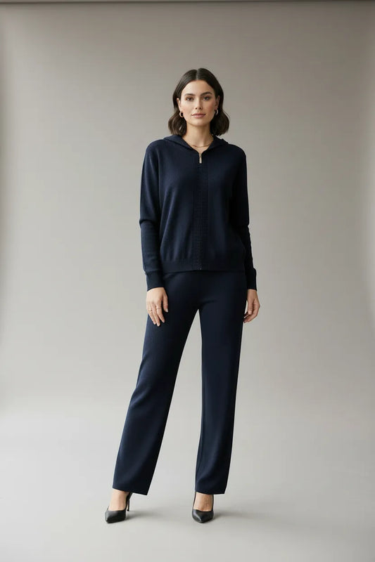 Дамски комплект от фино плетиво в черно - Pearl Ease