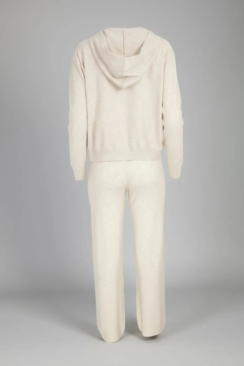 Дамски комплект от фино плетиво в екрю - Azure-комплекти-6Sense