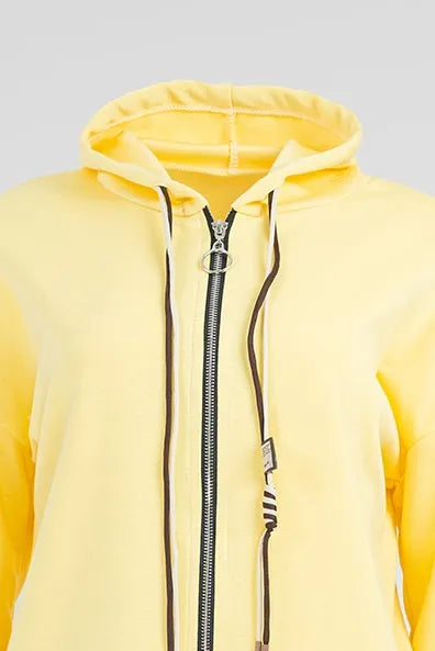 Дамски комплект със суичър с цип и панталон - Sunny Zip Set-комплекти-6Sense