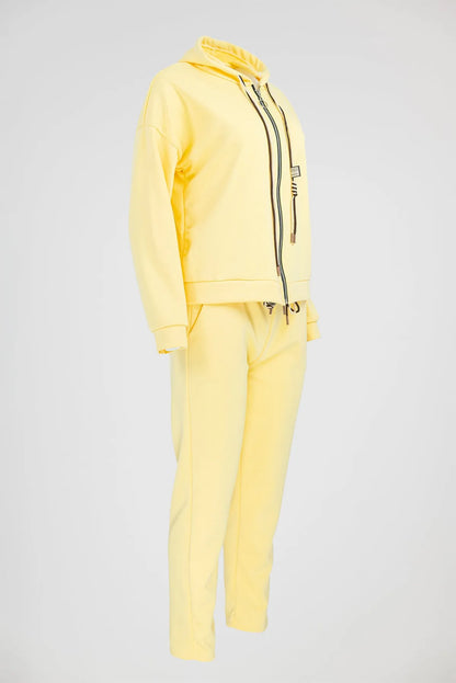 Дамски комплект със суичър с цип и панталон - Sunny Zip Set-комплекти-6Sense