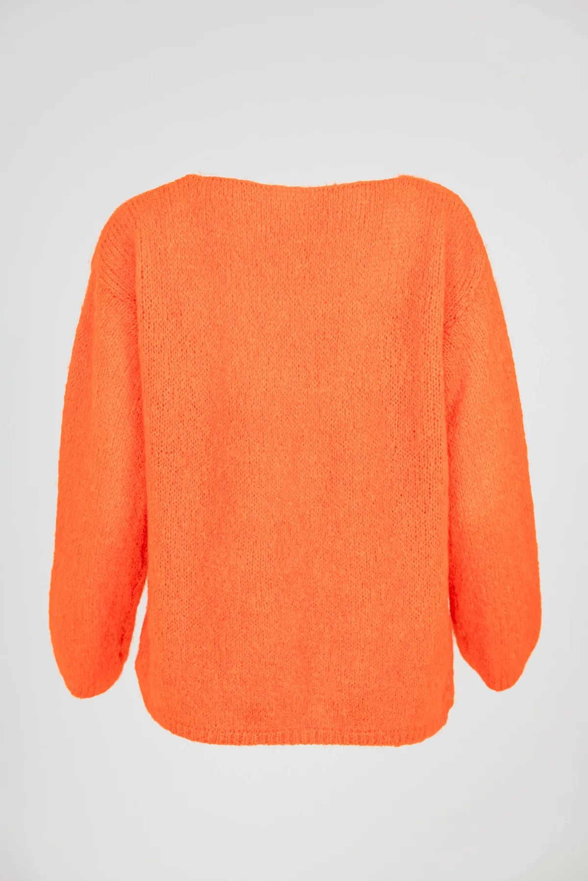 Дамски мохер пуловер - оранжев - Mohair Glow-6Sense