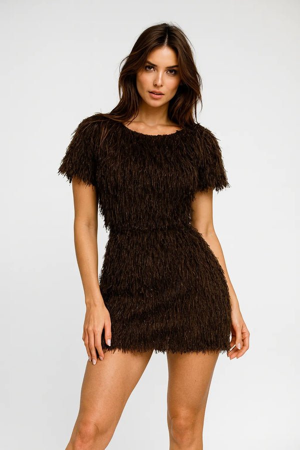 Дамски парти сет с ресни и бляскав ефект - Disco Cocoa-комплекти-6Sense