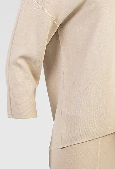 Дамски плетен комплект блуза и панталон - Soft Petal Set-комплекти-6Sense