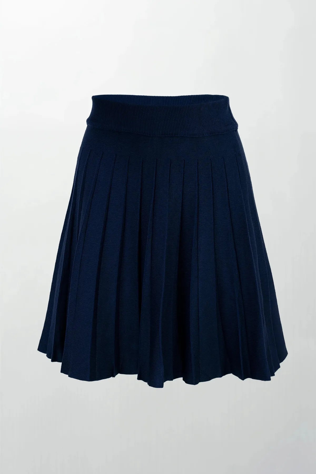 Дамски плетен комплект Marine Classé - рипс с деним акцент-комплекти-6Sense