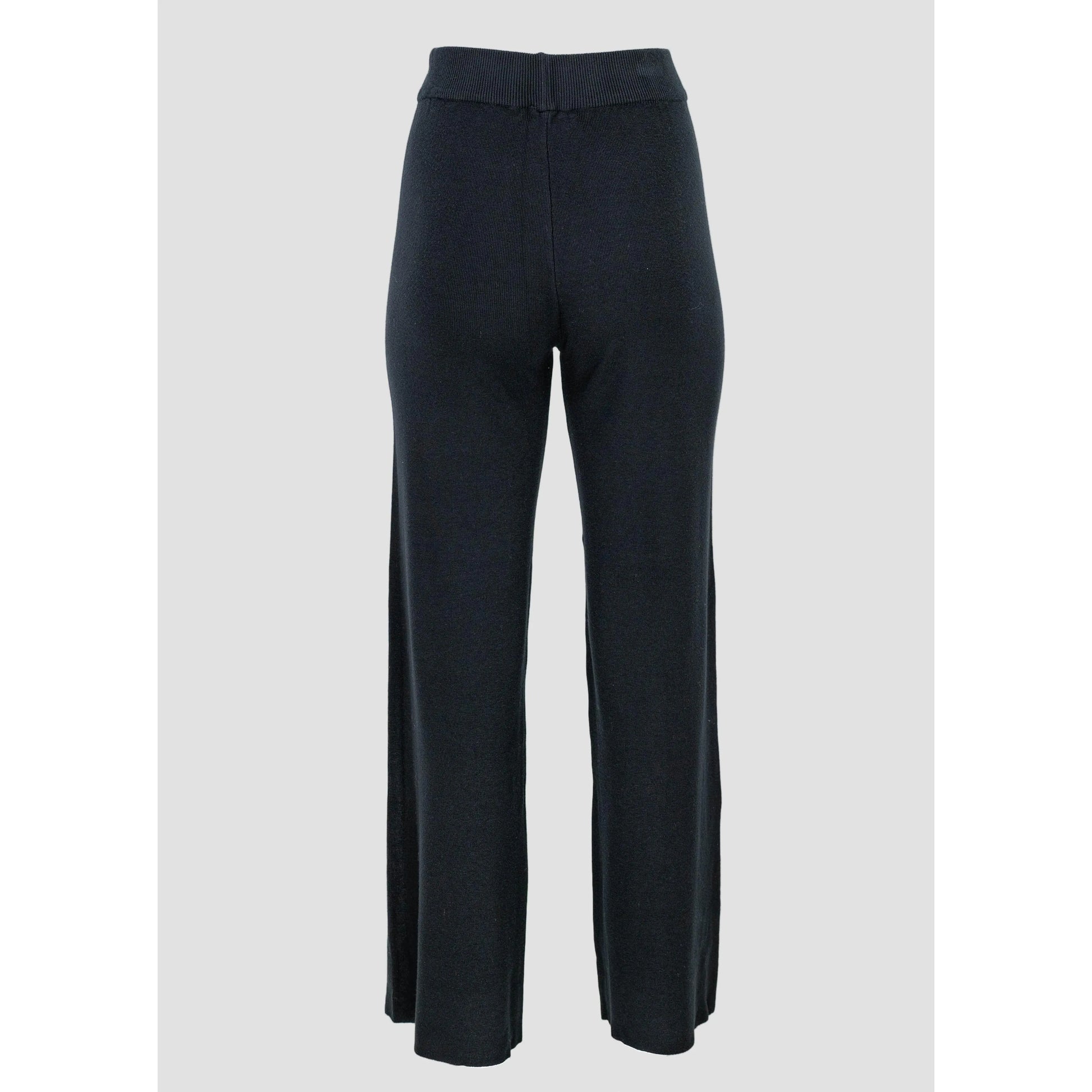 Дамски плетен комплект в черно - ефектни ръкави | колекция есен-зима-комплекти-6Sense