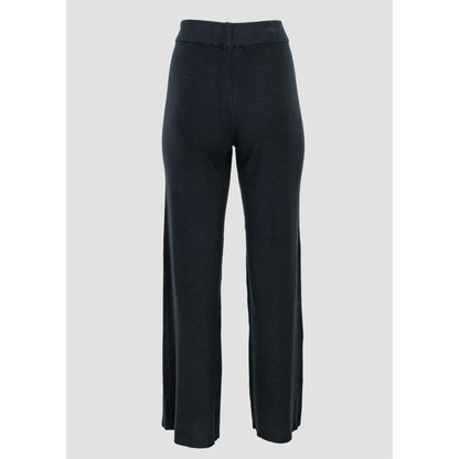 Дамски плетен комплект в черно - ефектни ръкави | колекция есен-зима-комплекти-6Sense