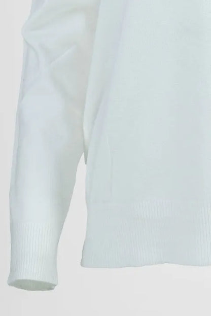 Дамски пуловер -фино плетиво – бял - Essential Soft-пуловери-6Sense