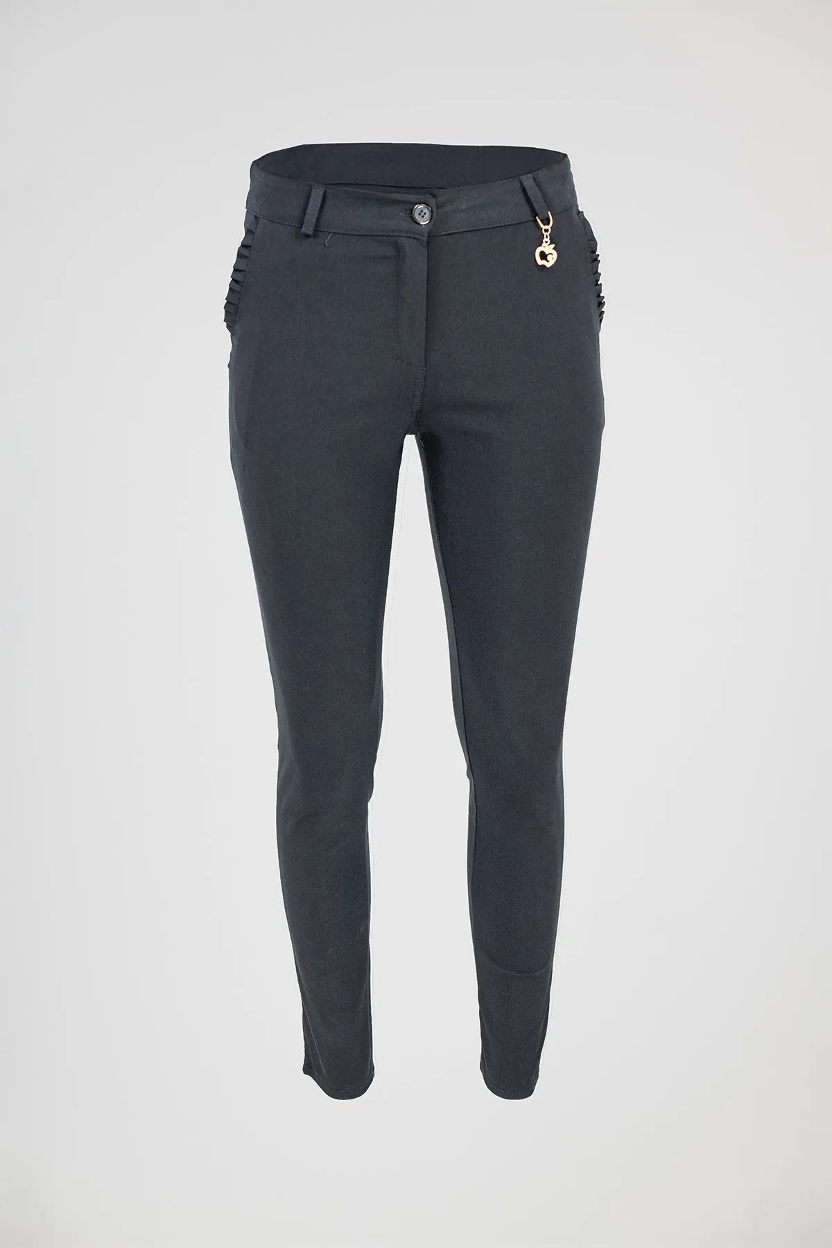 Дамски спортно-елегантни панталони в черно - Sabrina-панталони-6Sense